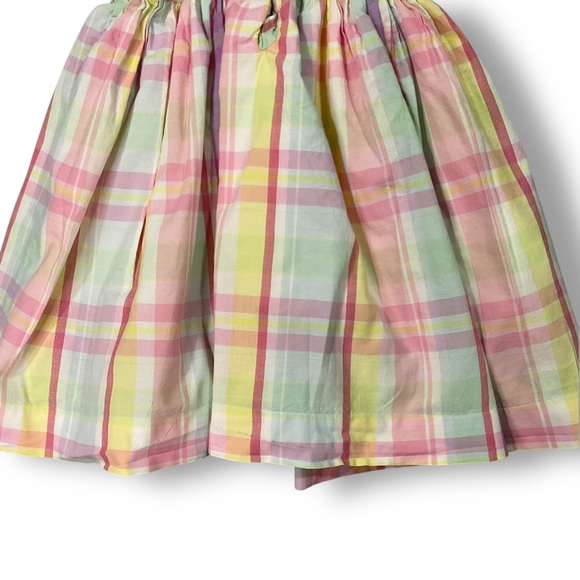 Ralph Lauren Girls Dress Sz 4T Plaid Cotton Poplin Lined Pink Summer Spring - Picture 7 of 9